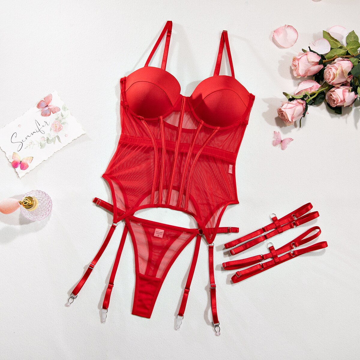Amber™ | Französisch Dessous Set – Eleganz trifft auf Verführung
