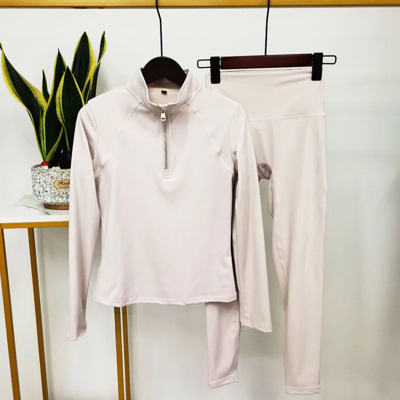 Hochwertige Damen Yoga Leggings Set