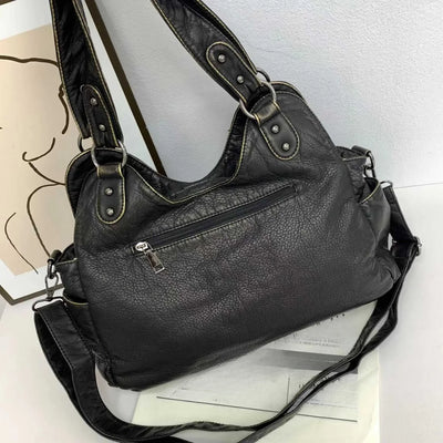 Damen Retro Mehrfach-Tote-Bag Y2K Punk Motorrad Handtasche Schulter- und Umhängetasche