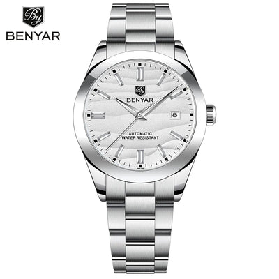 BENYAR BY-5208 40mm Automatik-Uhr, 316L Edelstahl, 50m Wasserdicht, Männermechanik