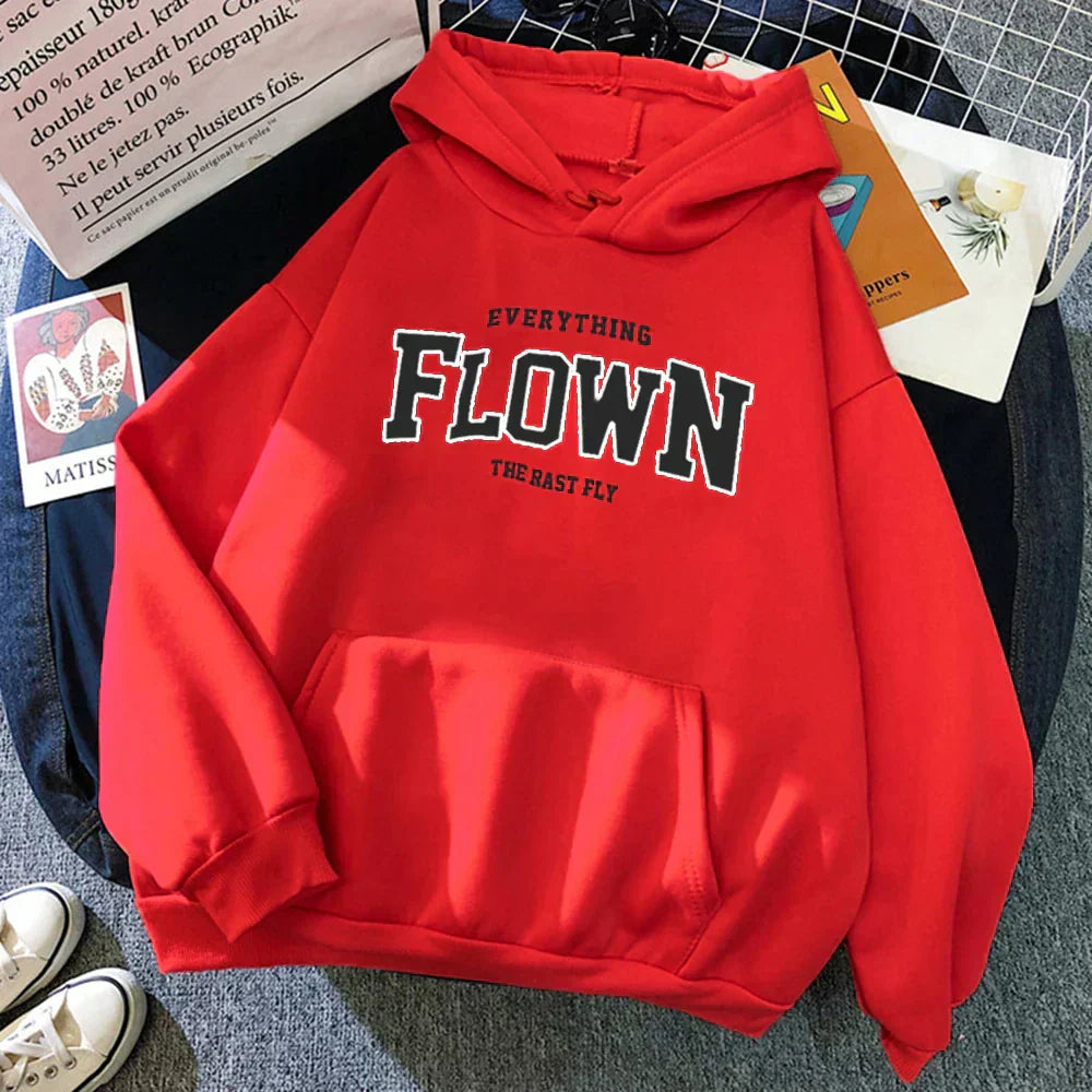 Gulya | Stilvoll bedruckter Pullover mit Kapuze für Frauen