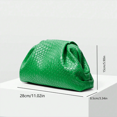 Elegante Hochwertige Gewebte Clutch, Leicht Und Geräumig, Ideal Für Hochzeiten Und Feierlichkeiten