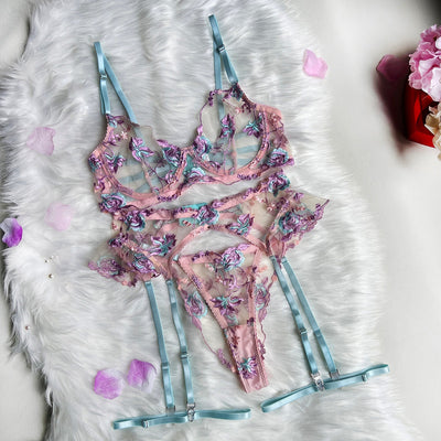 Becky™ | Französisches Floral Dessous Set – Ein Hauch von Luxus und Verführung