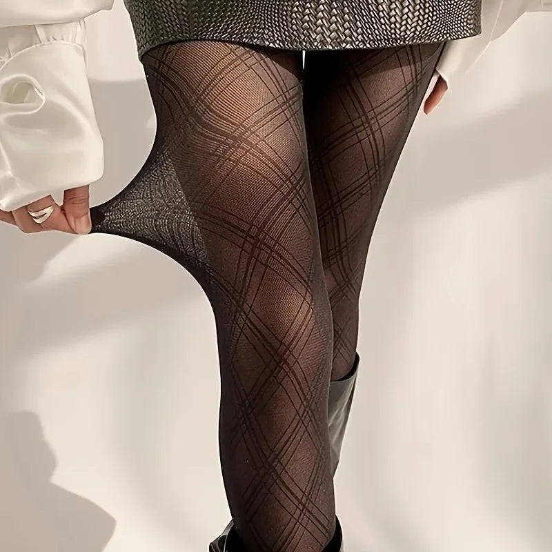 Christine | Strumpfhose mit Rautenmuster im Vintage Stil