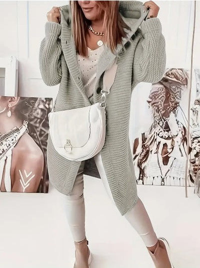 Gemütlich Cardigan für Damen | Mit Kapuze