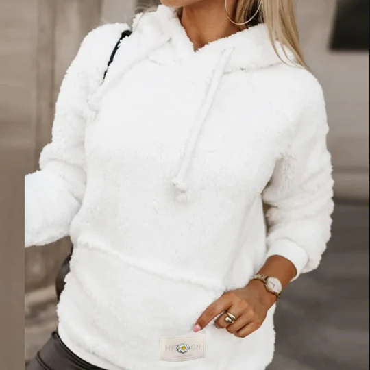 Stefania | Cozy Relaxed Fit Damen-Teddy-Pullover