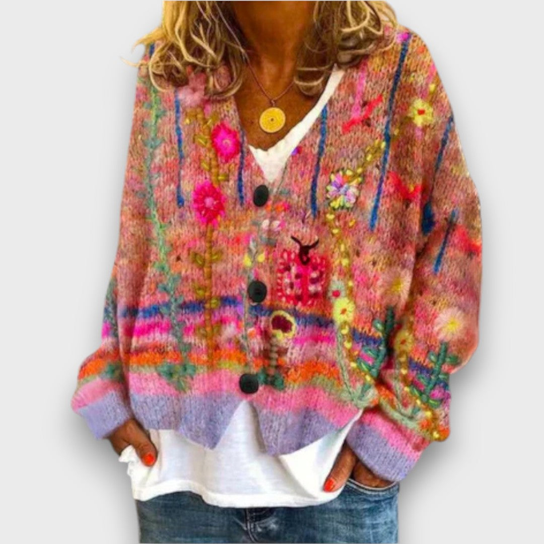 Esmira – Strickjacke mit Muster