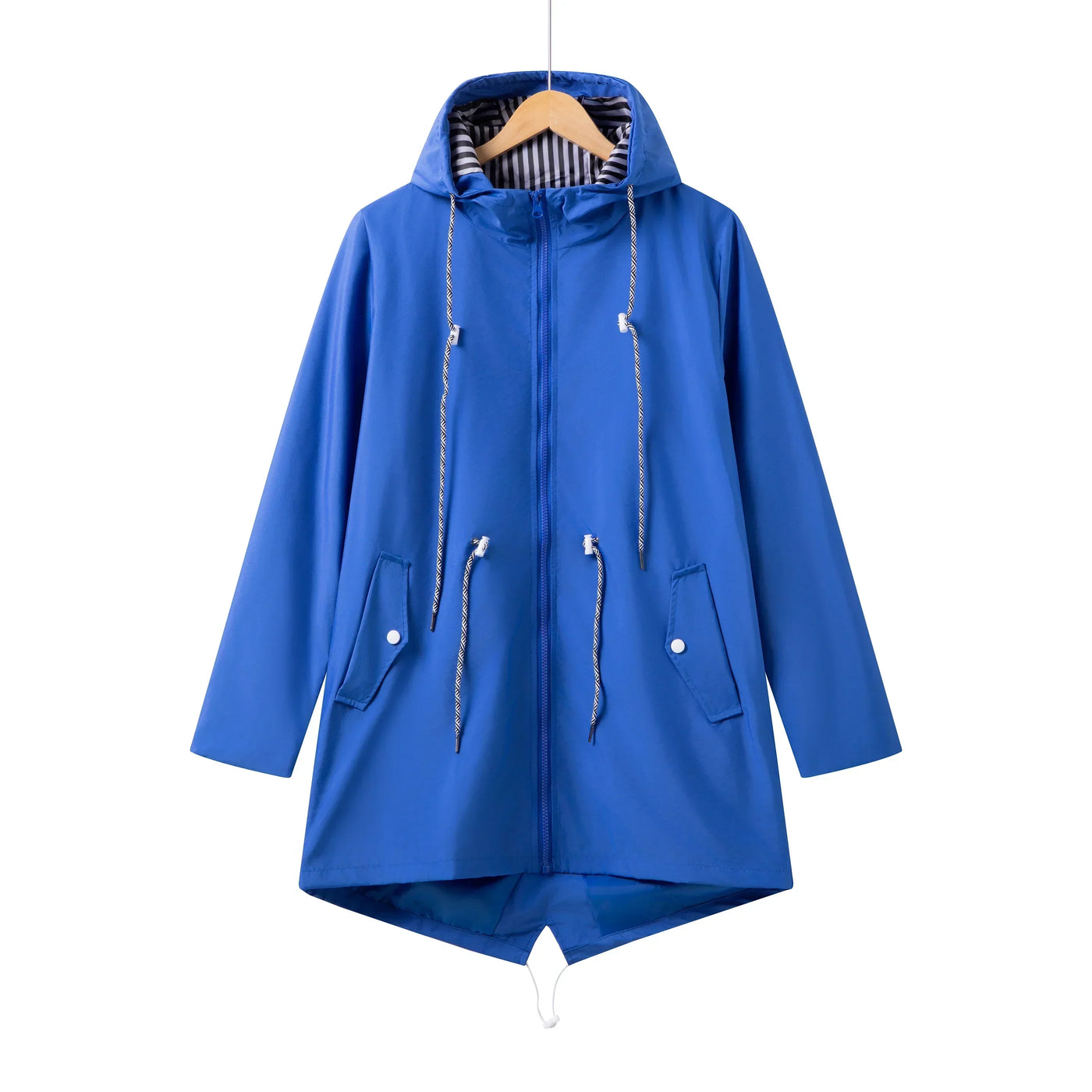Damen Kapuze Wasserdichter Trenchcoat | Lässig