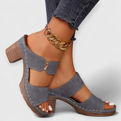 SHARA | Orthopädische Komfortsandalen mit Blockabsatz