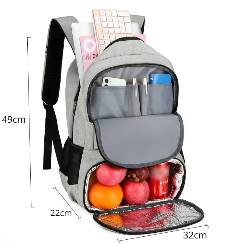 Unisex Multifunktional Groß Isoliertes Lunchfach Rucksack | Reise