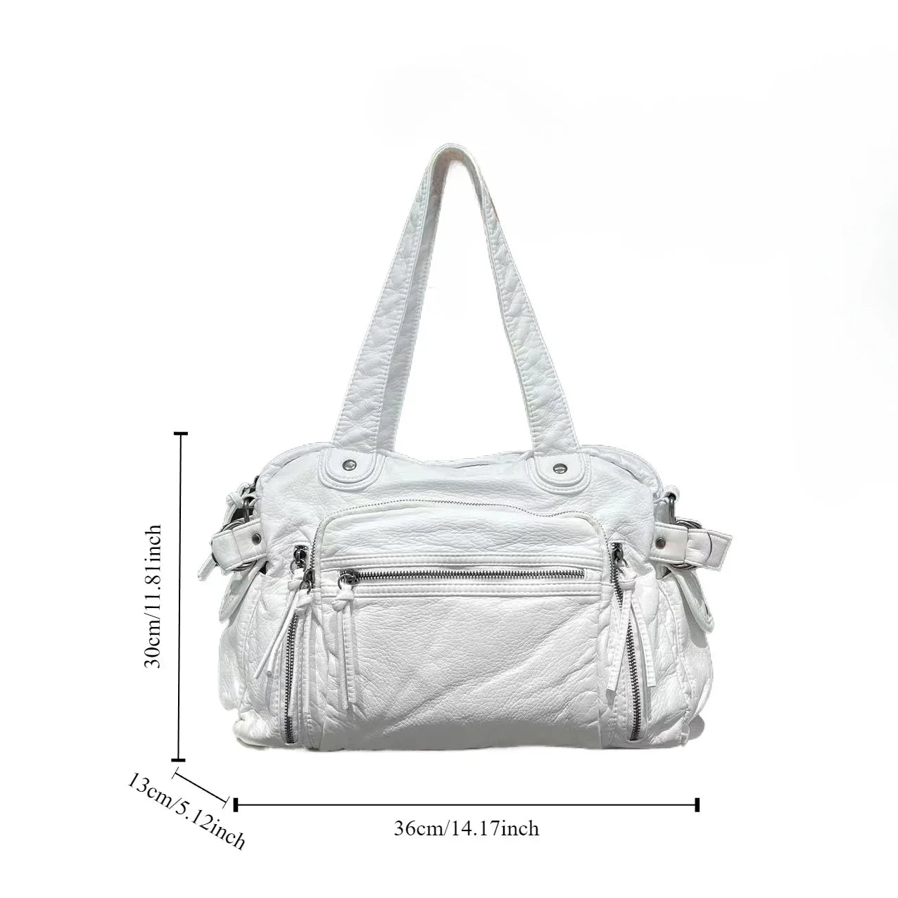 Damen Y2K Vintage Tote Bag Mit Großer Kapazität Und Vielseitigen Taschen, Retro Schultertasche