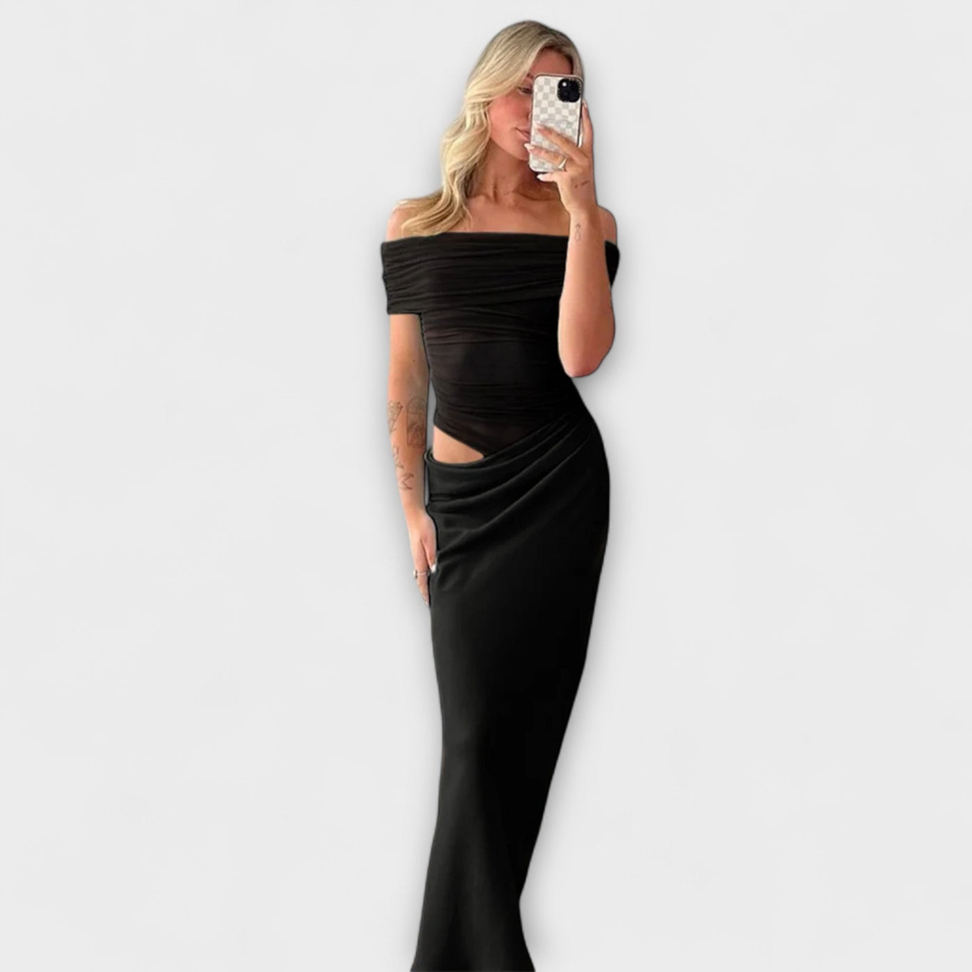 Puss - Asymmetrisches Kleid mit Rüschenschnitt