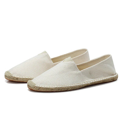 Marino™ Leinen-Espadrilles – Atmungsaktive Slipper Mit Elastischen V-Einsätzen und Gepolsterter Innensohle