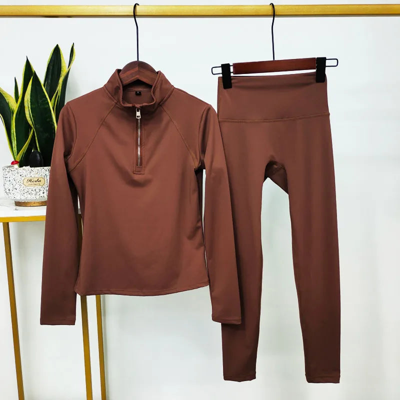 Hochwertige Damen Yoga Leggings Set