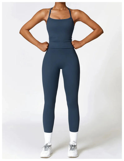 Hochwertige Fitness Kleidung mit Langärmligen Oberteilen und Hochtaillierten Leggings