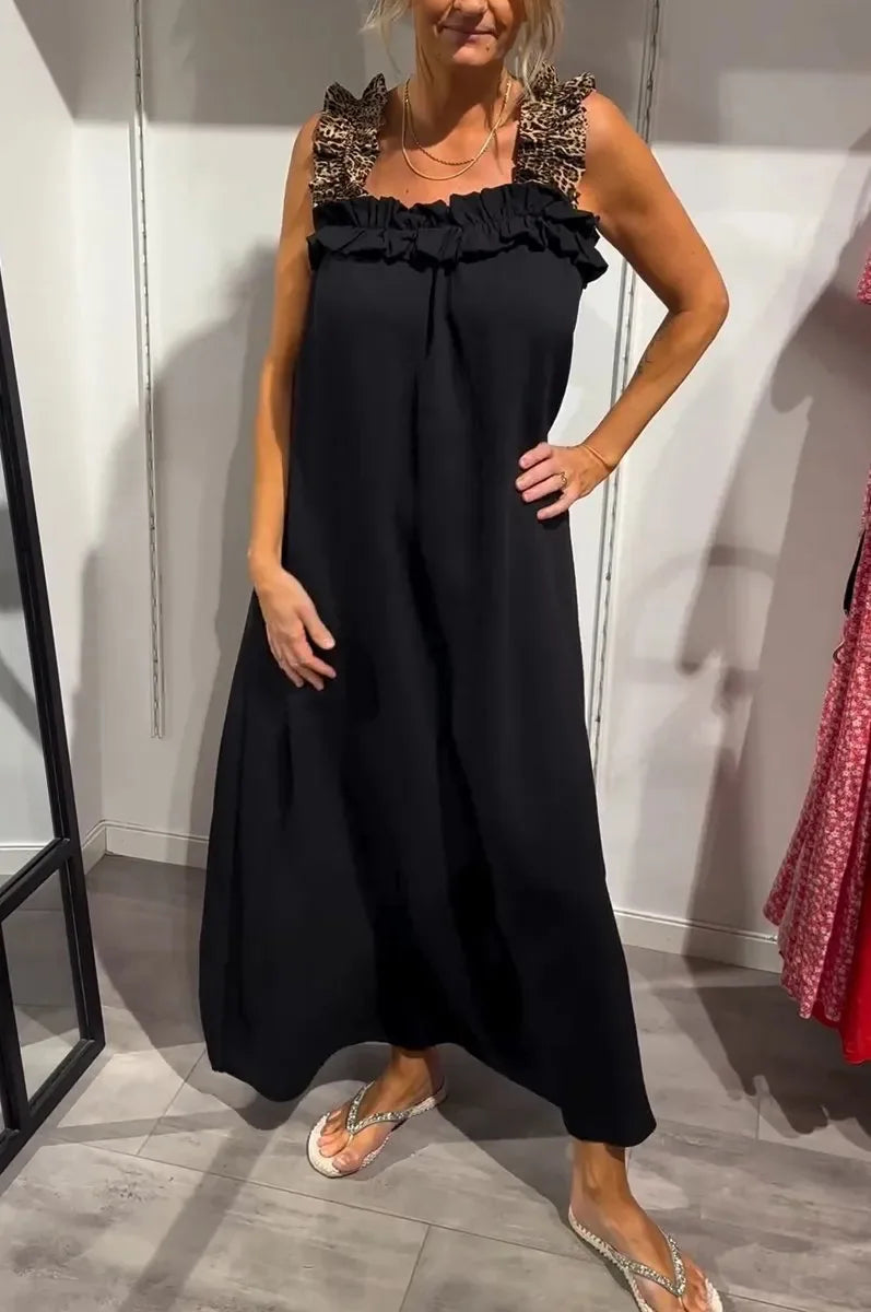 Ismara | Ruffled Strap Maxi Dress