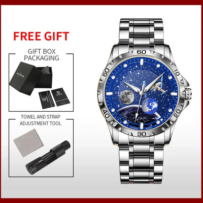 GLENAW Herren Automatische Mechanische Uhr Wasserdicht Modische Armbanduhr 8995