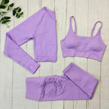 3PCS Hellviolett