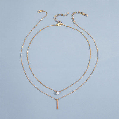 Vintage-Halskettenset mit Goldanhänger