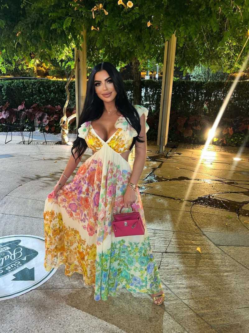 Farbenfrohes Maxikleid mit lässigem Schnitt |Sophie