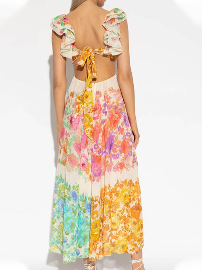 Farbenfrohes Maxikleid mit lässigem Schnitt |Sophie