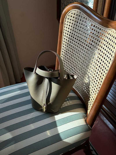 Evie |  Stilvolle Premium Leder Bucket Bag