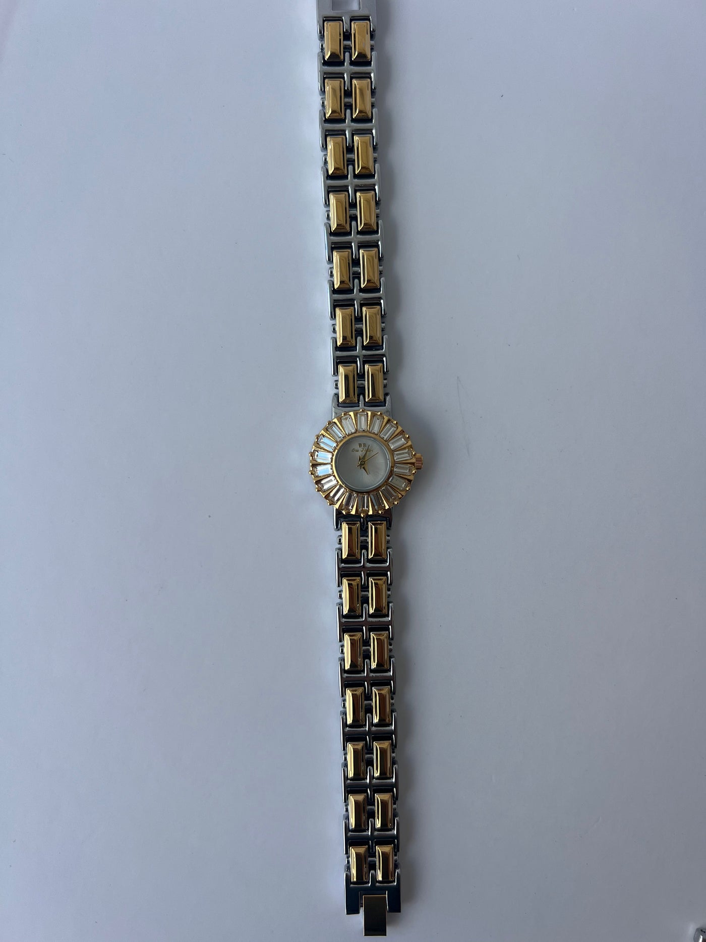 Elegante Zweifarbige Damen Armbanduhr