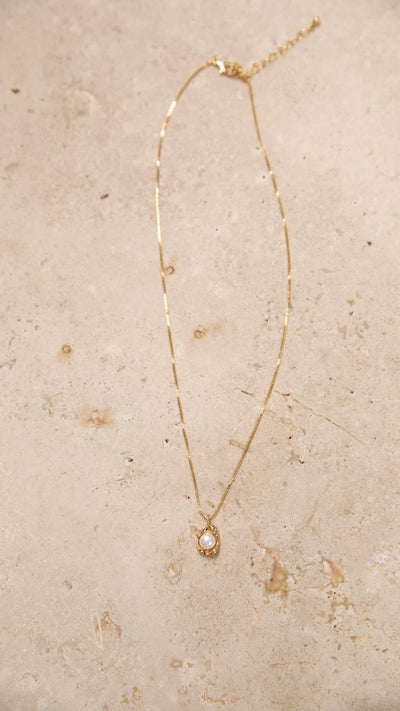 Bailey | Gold-Perlen-Anhänger-Halskette