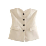 Beige Oberteil