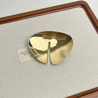 Elegante Vintage Damen Brosche Gold Silber