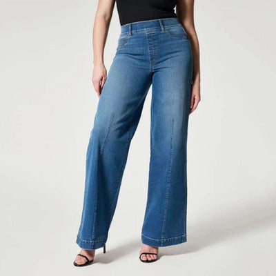 Retro Jeans mit weitem Bein