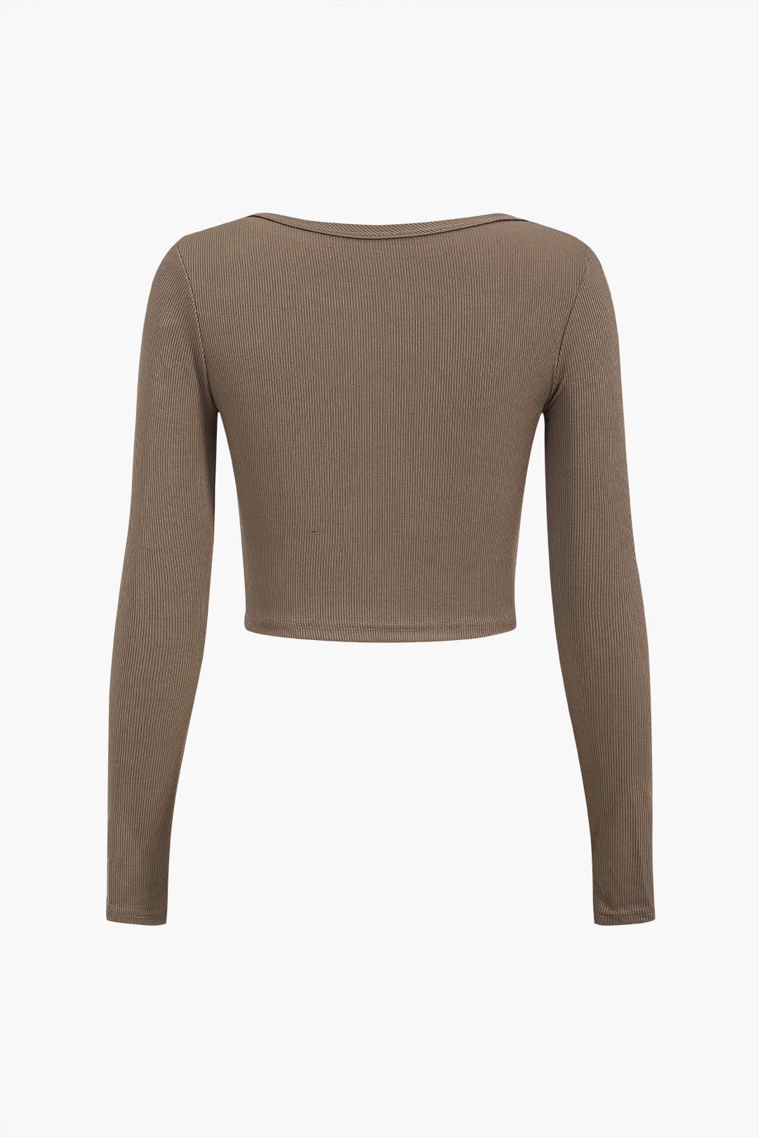 Amira | Asymmetrisches Langarm-Top mit Cut-Out & Knopfdetails