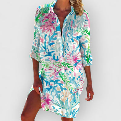 Violet | Farbenfrohes Kleid aus edlen Materialien