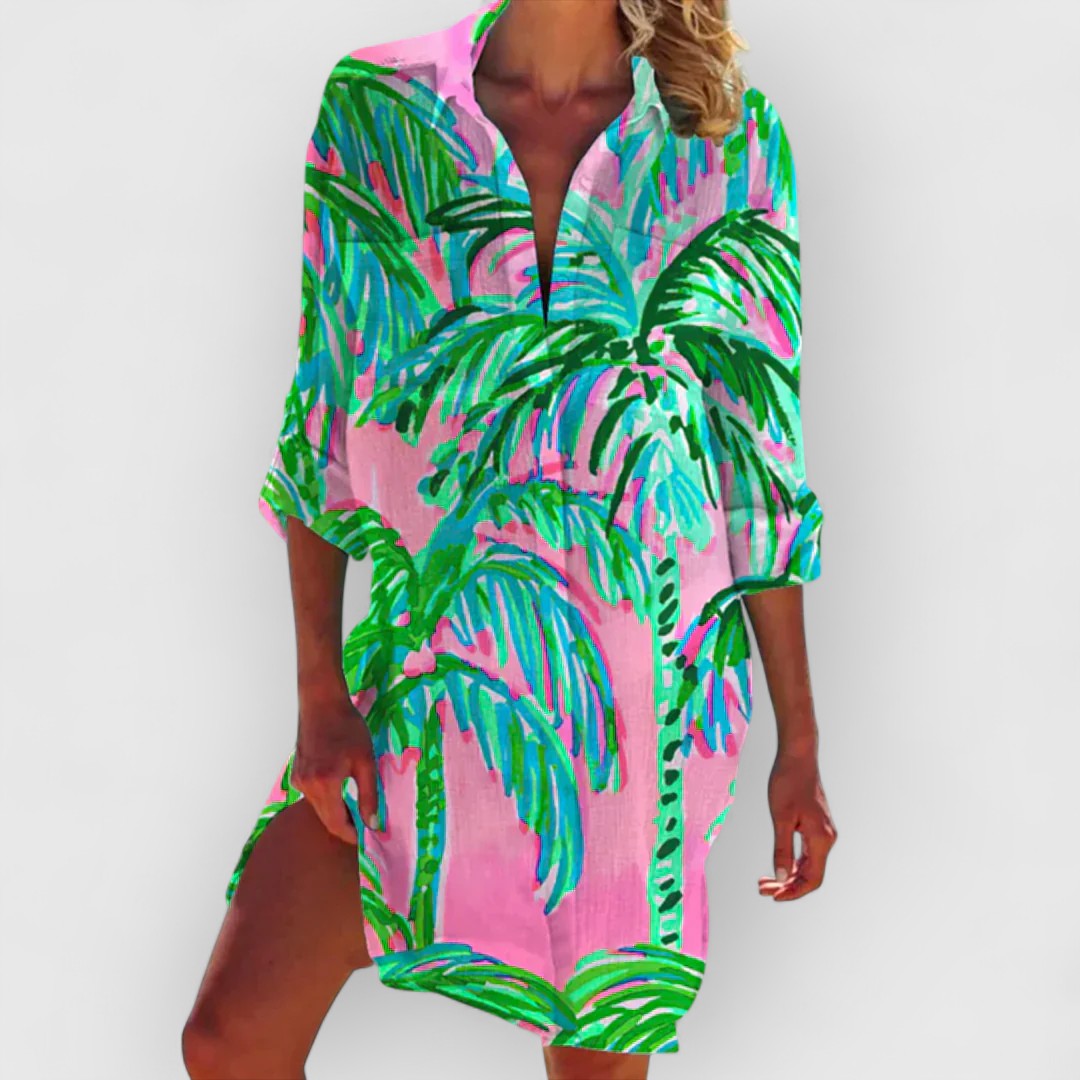 Violet | Farbenfrohes Kleid aus edlen Materialien