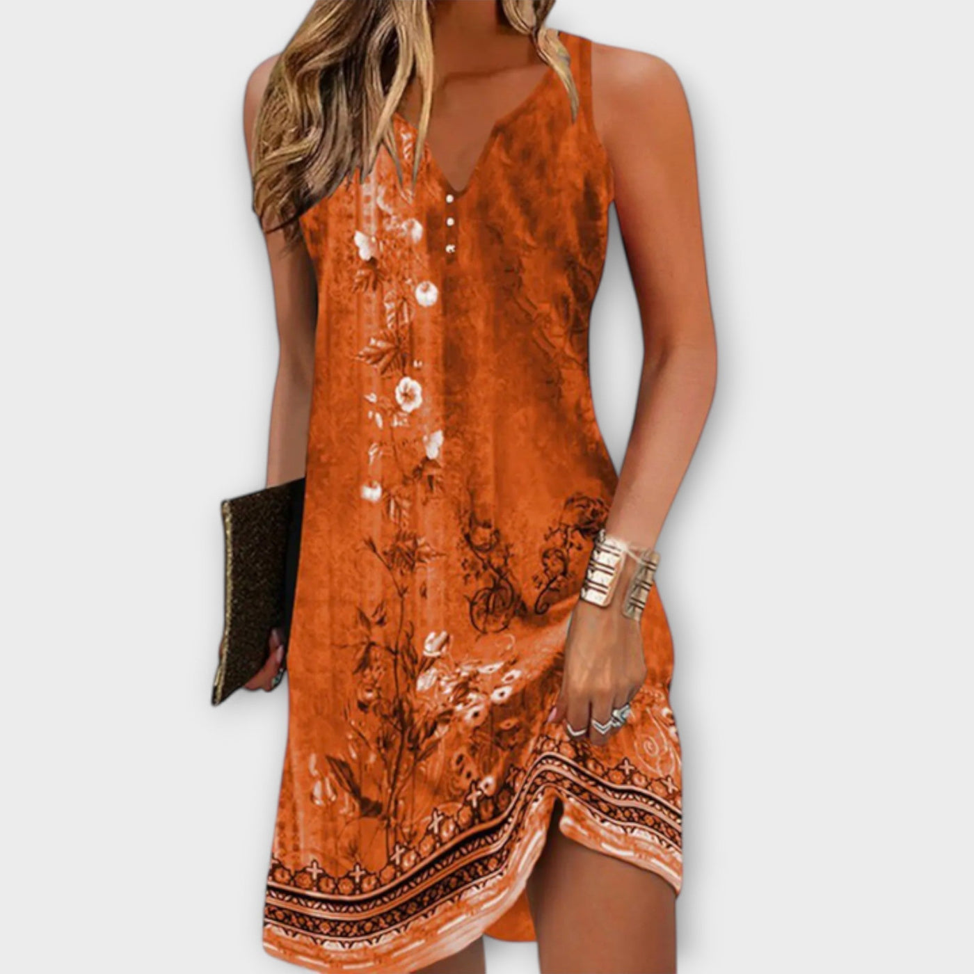 Elegantes Damen Midi-Kleid