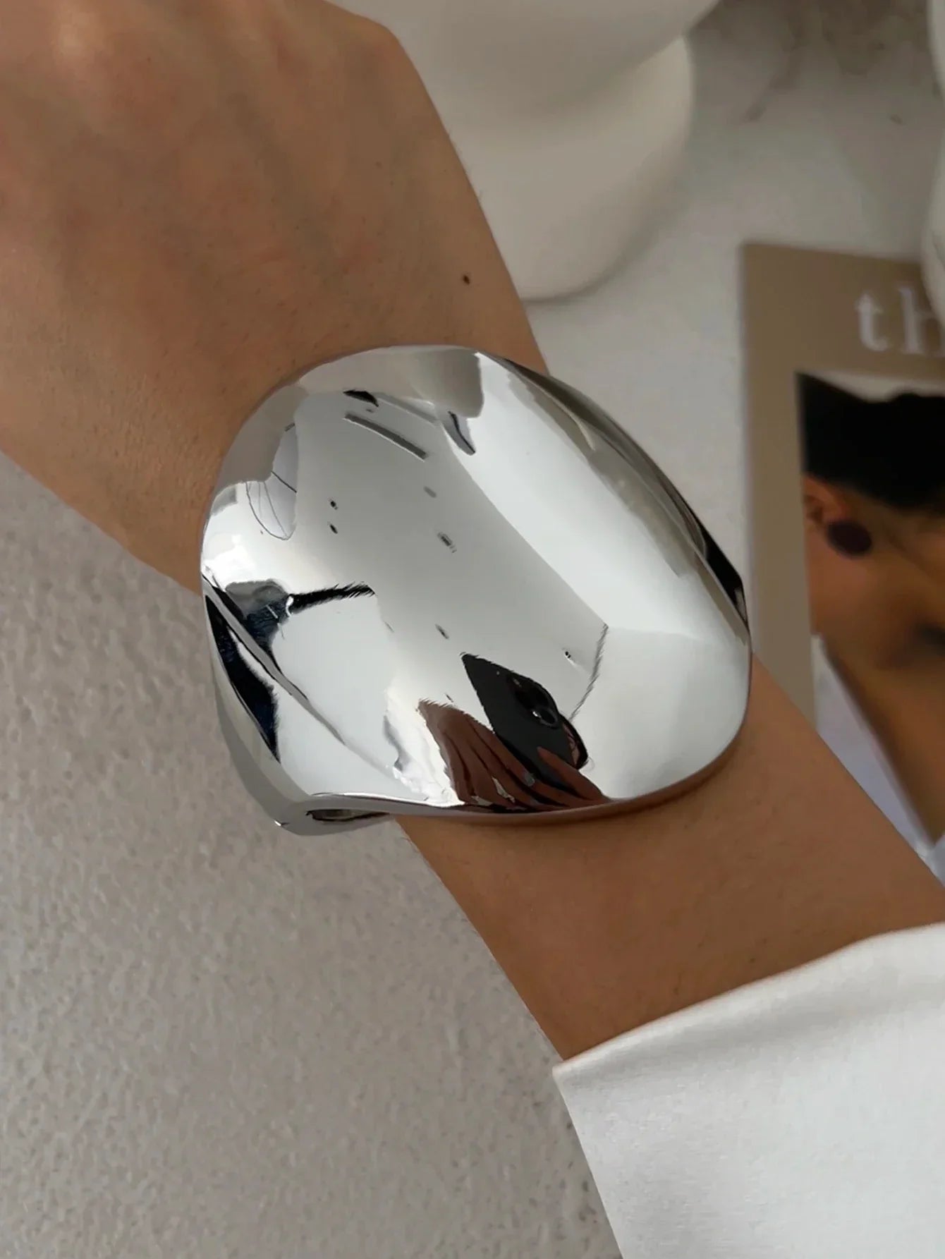 Exklusives Damen Armreif Set Breit Gold