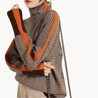 Mia | Schickes Streifendesign Damenpullover