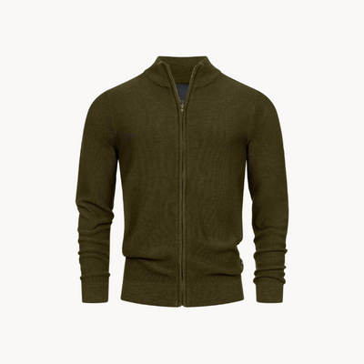 Tobias | Stilvoller bequemer Herrenpullover mit Reißverschluss