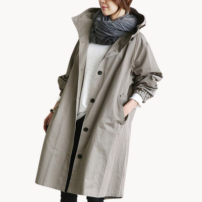 Olivia | Eleganter wasserdichter Design Damen Trenchcoat