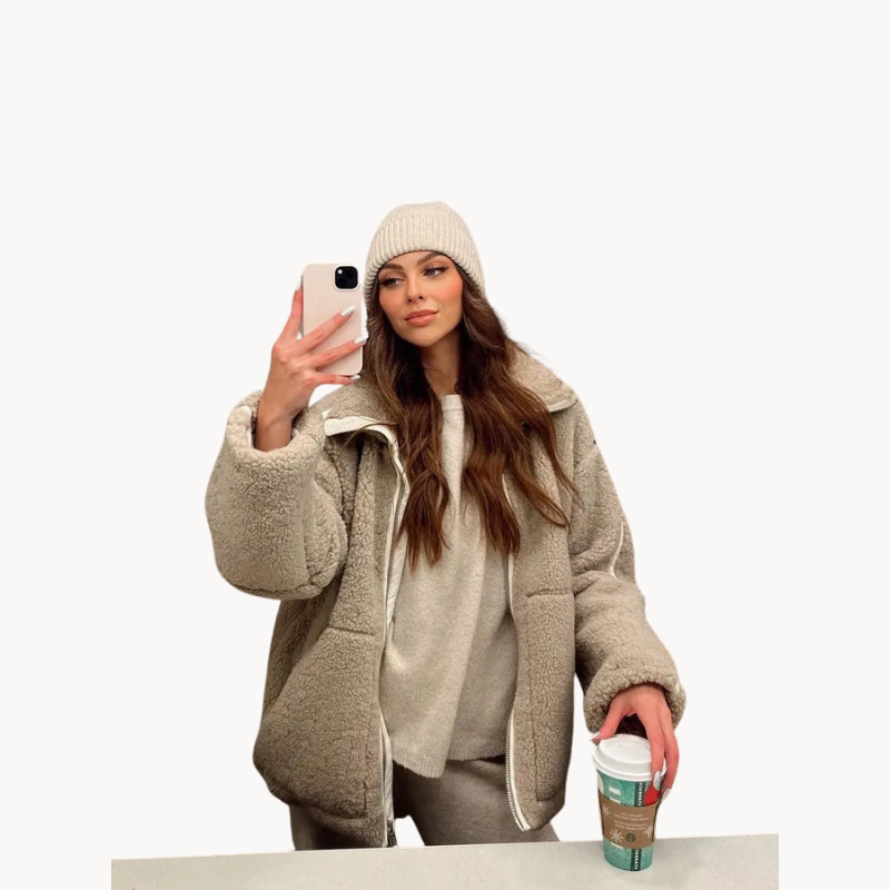 Nora | Ultra-Soft Teddy Fleece Damenjacke