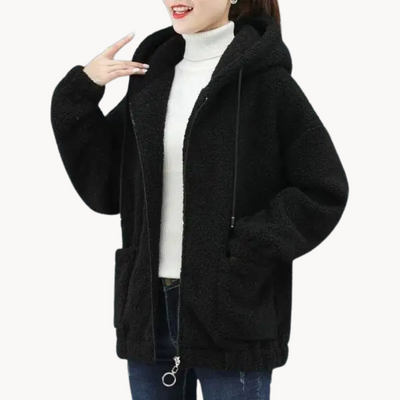 Magda | Gemütliche Fleecejacke mit Kapuze für Frauen