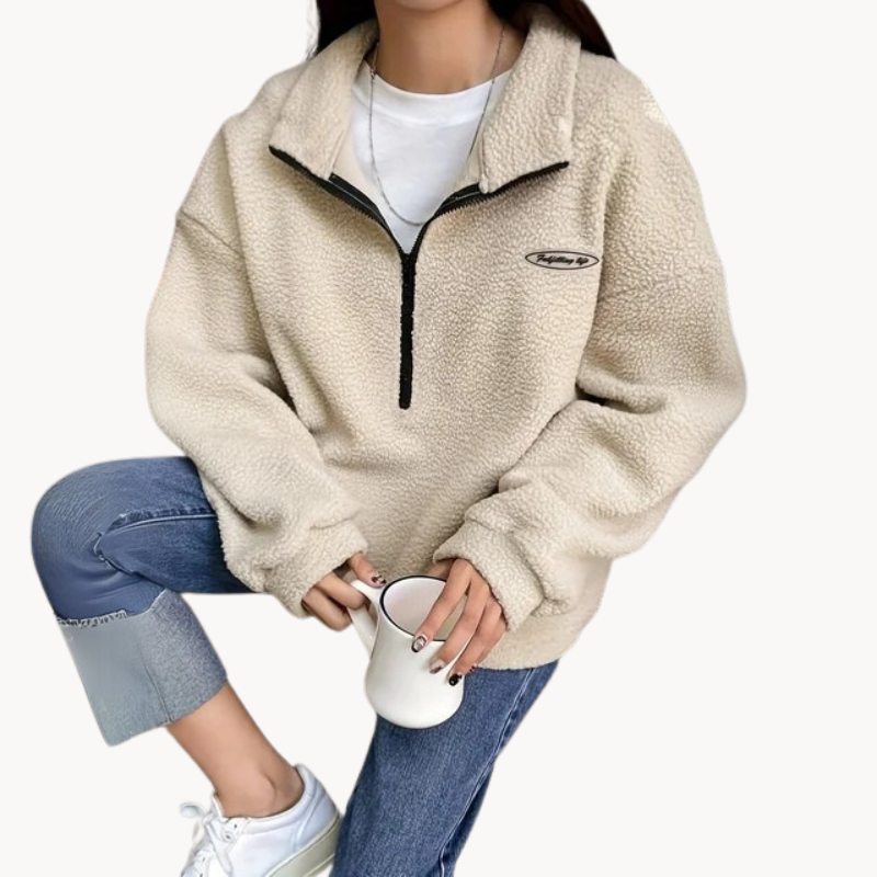 Walburga | Vielseitiger Zip-Front Damenpullover