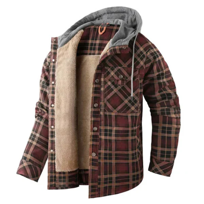 Efrem | Checked Warmth Layer Herrenjacke