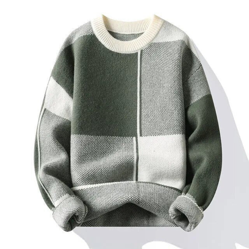 Oleg | Trendy Patterned Comfort Herrenpullover