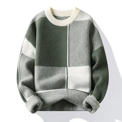 Oleg | Trendy Patterned Comfort Herrenpullover