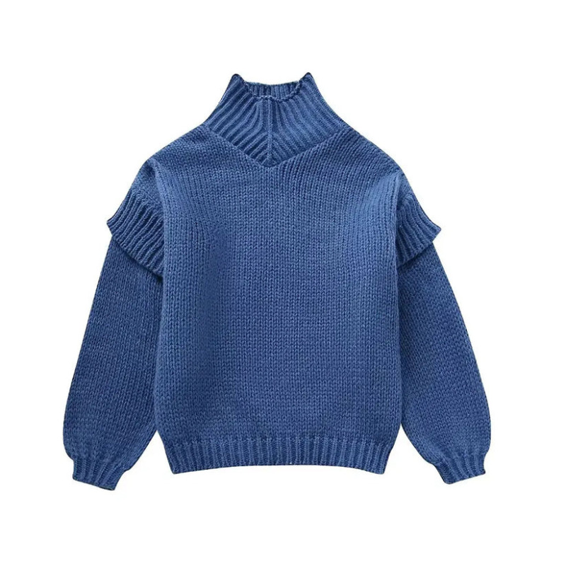 Mariella | Übergroßer gestrickter Damen-Rollkragenpullover