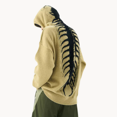 Porfirio | Gestrickter Statement Herren Kapuzenpullover