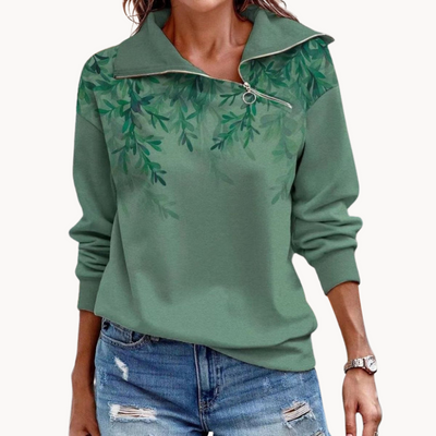 Nika | Stylischer Pullover mit Reißverschluss für Frauen