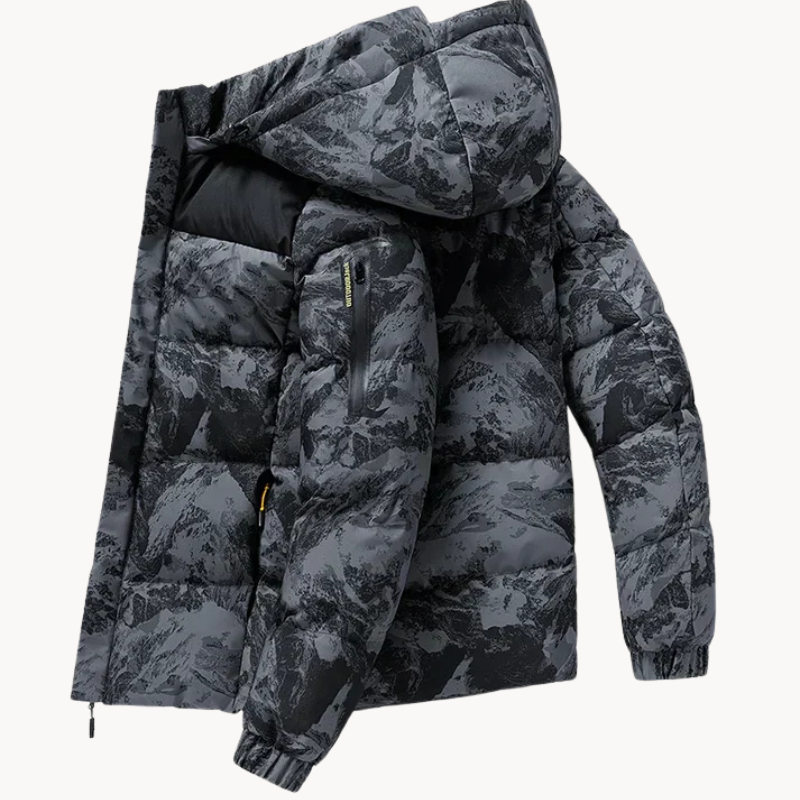 Vilhelm | Warm Camouflage Herren Winterjacke