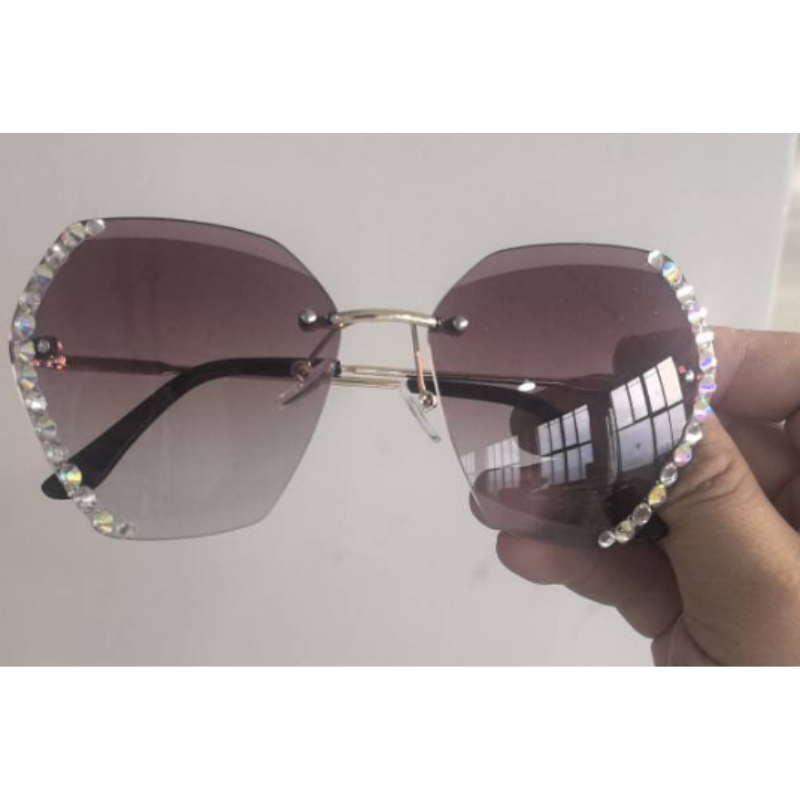 Damen Modisch Geometrisch Stil Sonnenbrille | Übergröße